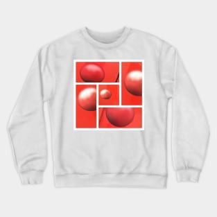 FIVE SHINY RED BUTTONS Crewneck Sweatshirt